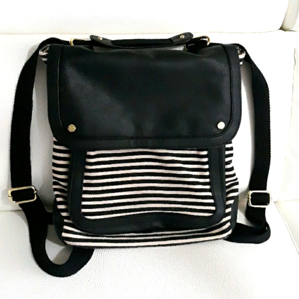 COPY - Madden Girl Striped convertible backpack
